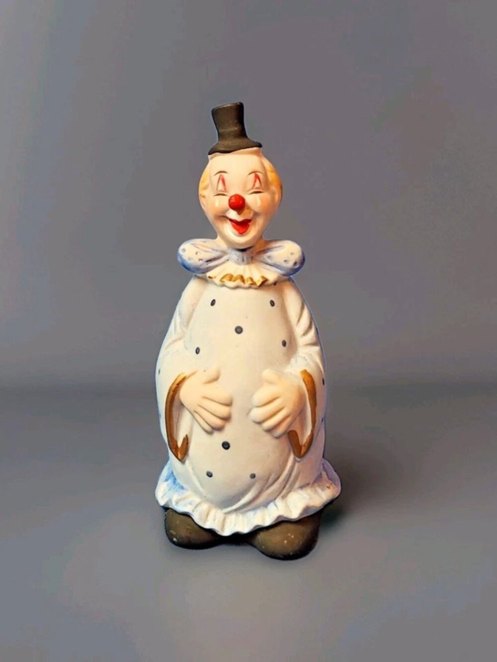 Vintage Clown Porcelain Bell 4.5" Tall Figure A.A. Importing Co Happy Circus - Picture 12 of 14